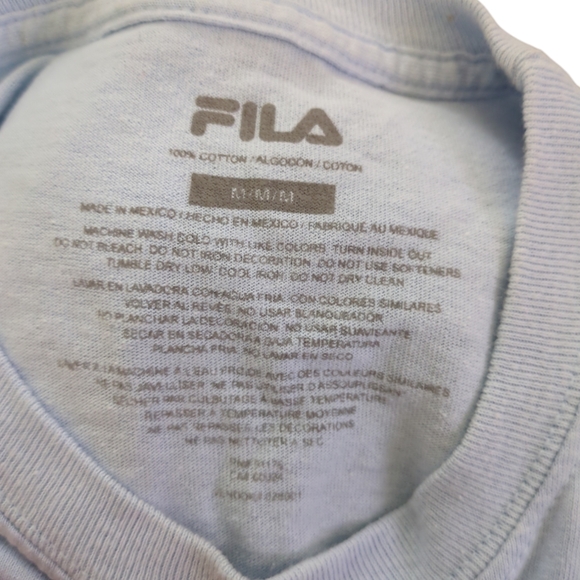 Fila Crop Top size M color blue long sleeve - Picture 4 of 4